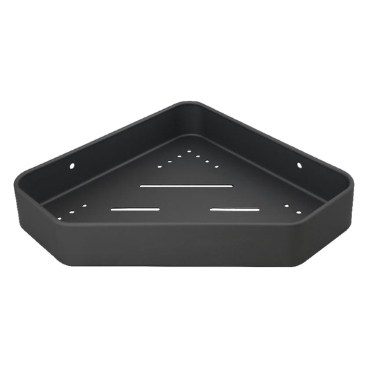 Repisa Esquinera para Baño Gris Aluminio Moderna