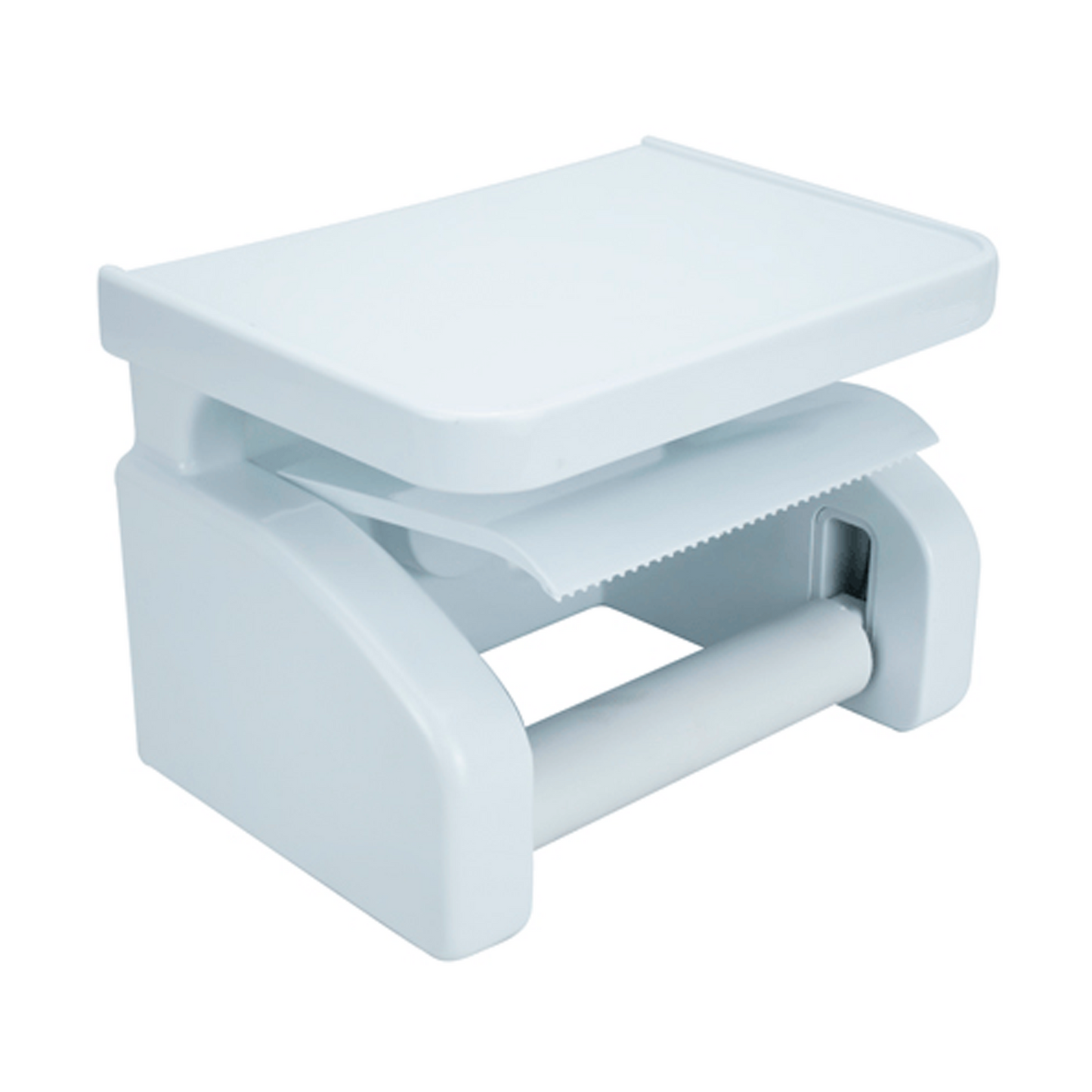 Portarrollo para Baño en ABS en Ventosa Blanco