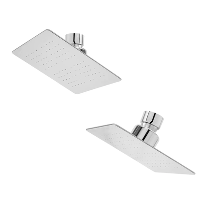 Regadera Ducha Cuadrada 4 PuLG 10cm Plateada