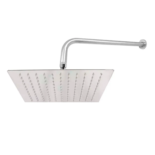 Ducha Regadera Cuadrada 12Pulg (30cm) Satinada