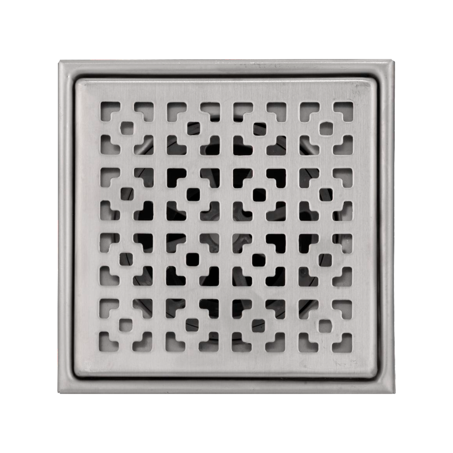 Rejilla de Piso Cuadrada 15cm Plateada Cepillada Exterior