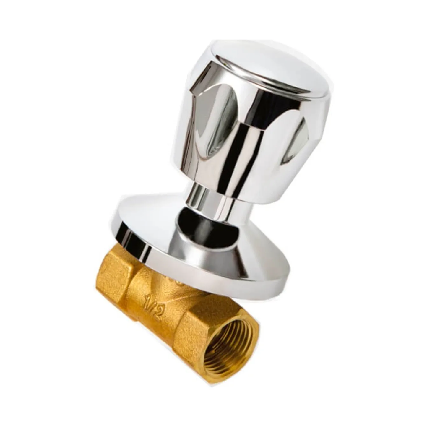 Registro de Ducha Cierre Raoido Plateado Cromado Pomo