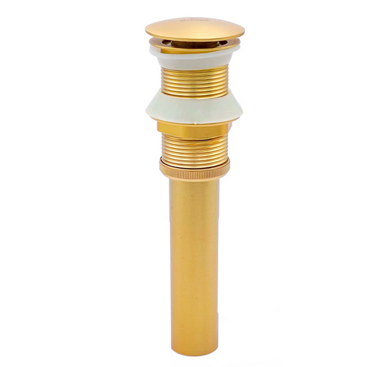 Desague de Push para Lavamanos Dorado Cepillado