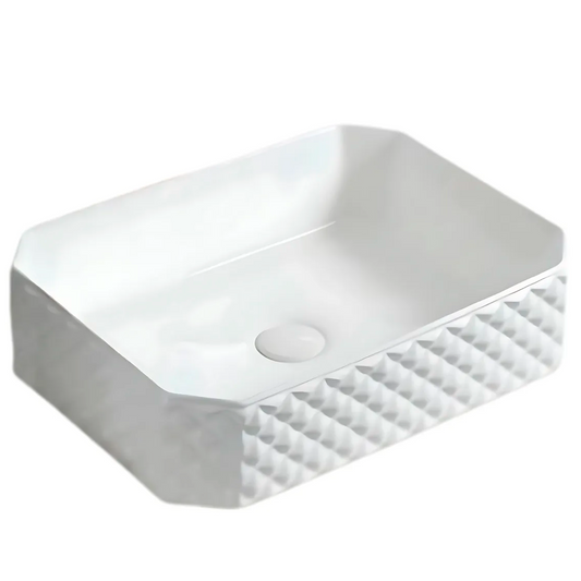 Lavamanos Sobreponer Rectangular Stella Blanco