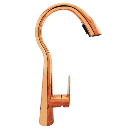 Griferia Monocontrol Lavaplatos Extraible Oro Rosa