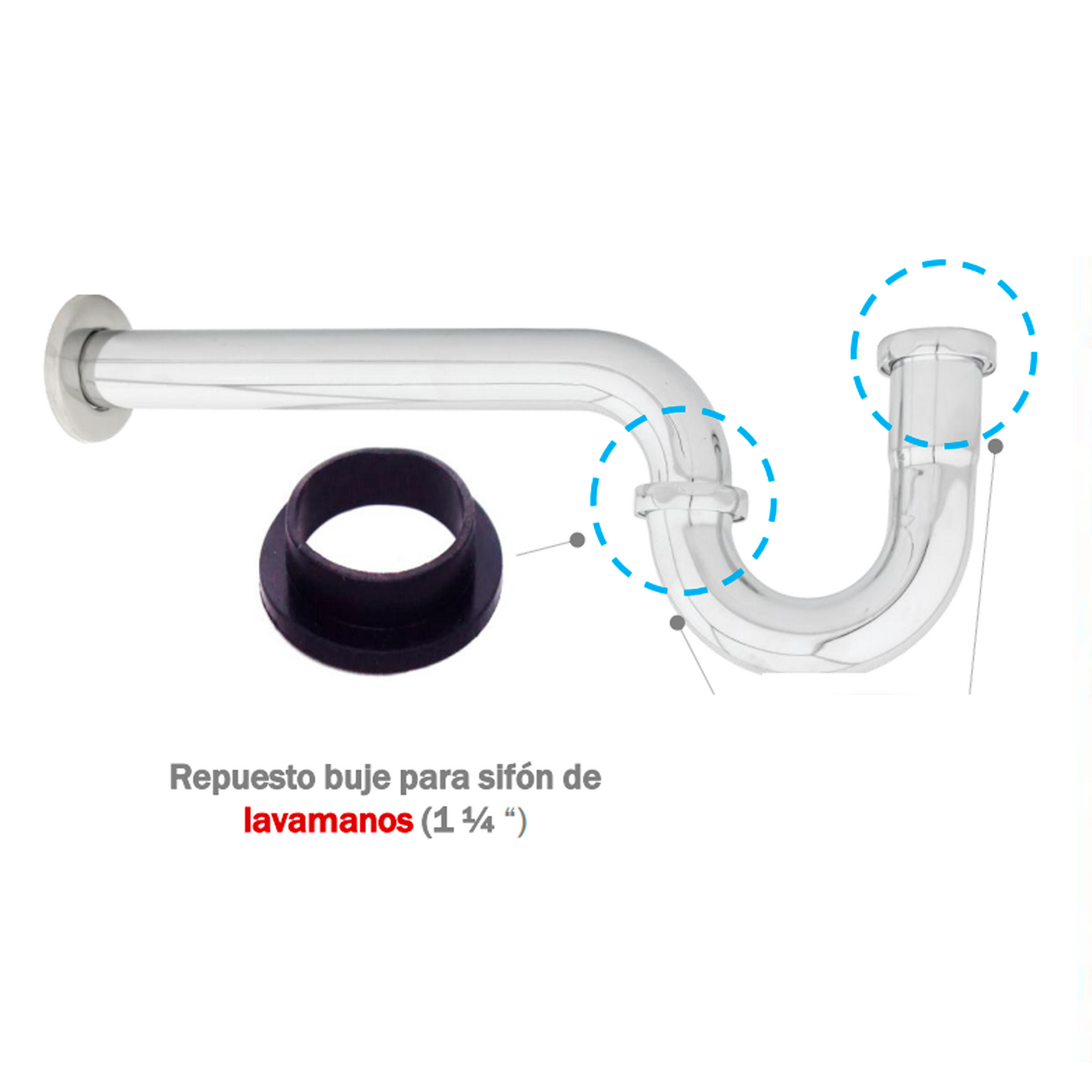 Repuesto Buje para Sifon de Lavamanos 1 1/4"