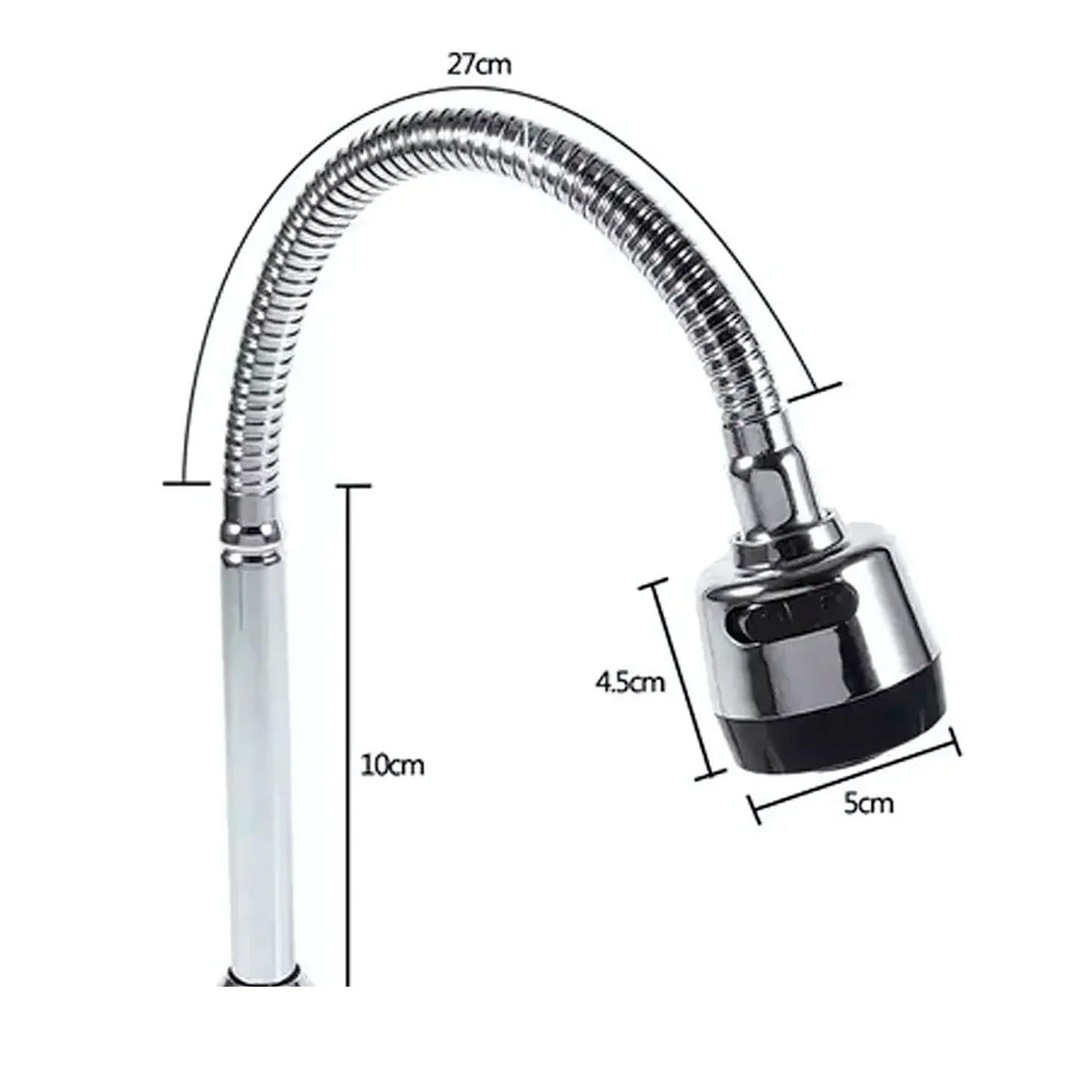 Repuesto Cuello de Griferia Agua Fria Flexible Cromada
