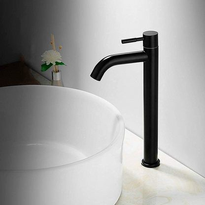 Grifería Lavamanos Alta Negro Vintage