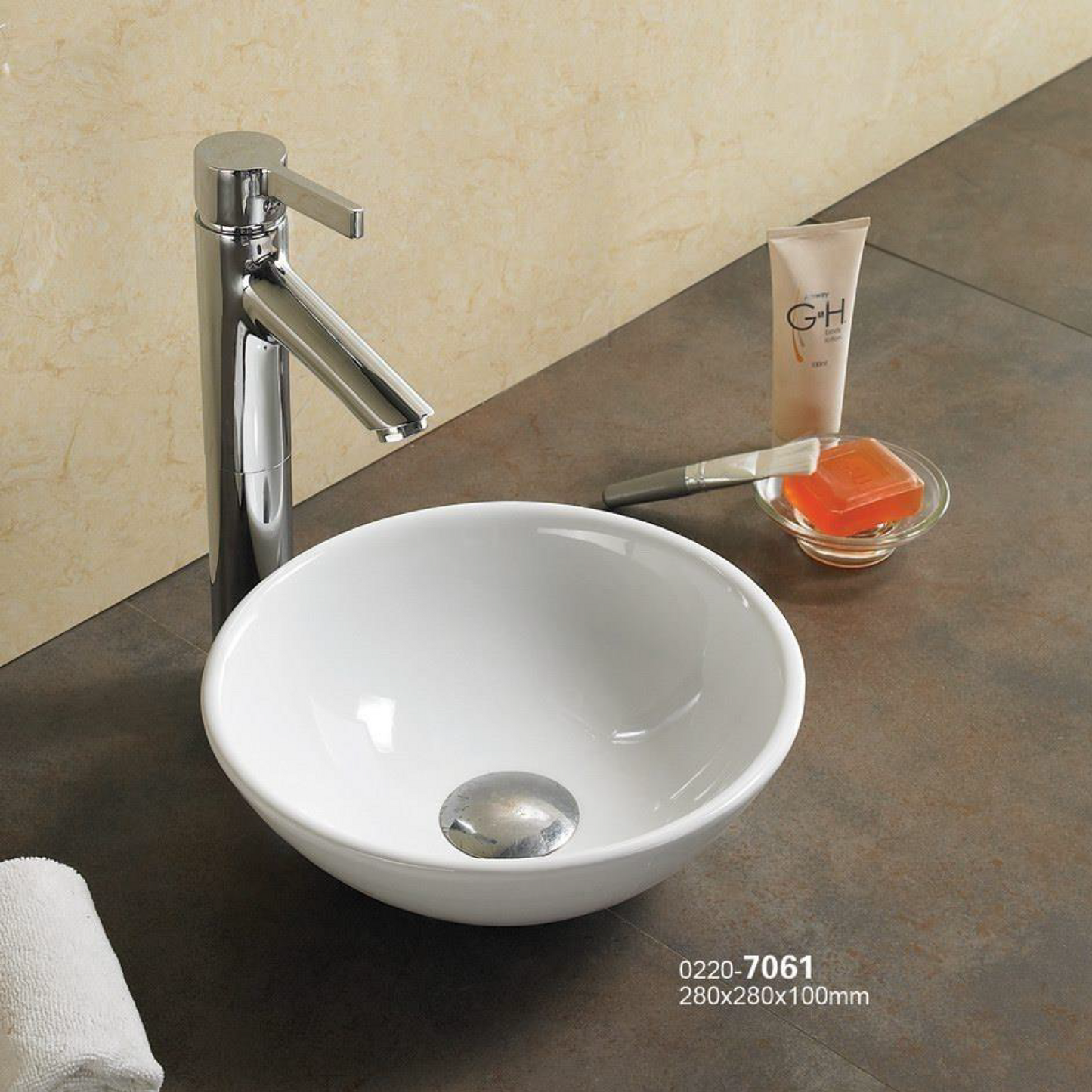 Lavamanos de Sobreponer en Ceramica Pequeño 28cm
