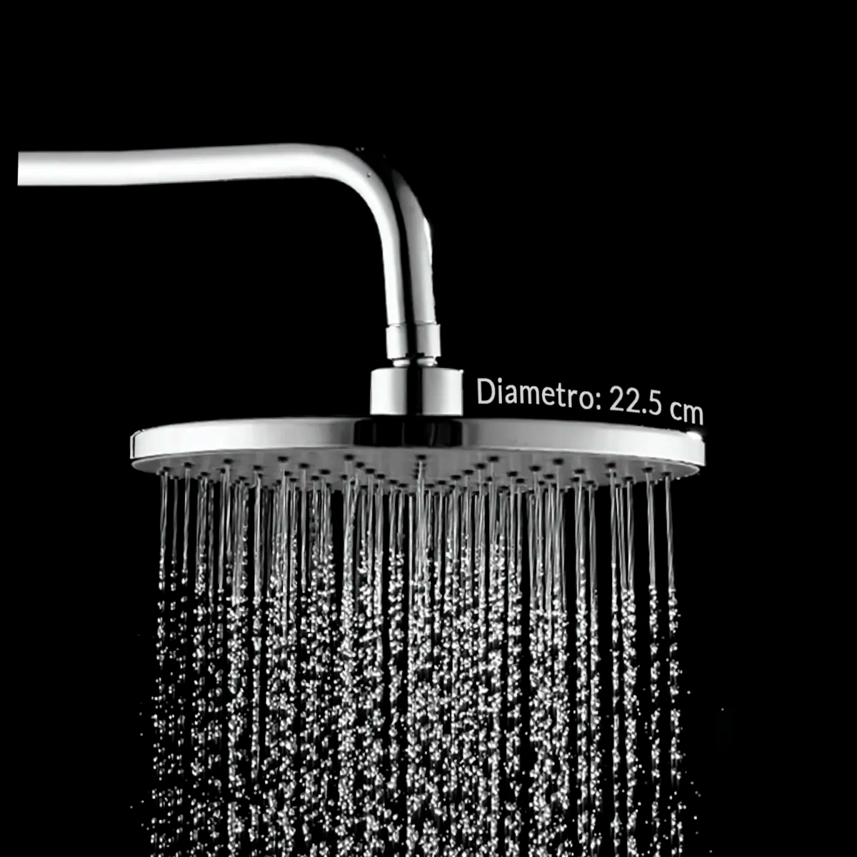 Ducha Regadera Redonda en ABS 15cm Mariposa