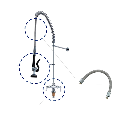 Manguera Flexometalica para Griferia Restaurante 48cm