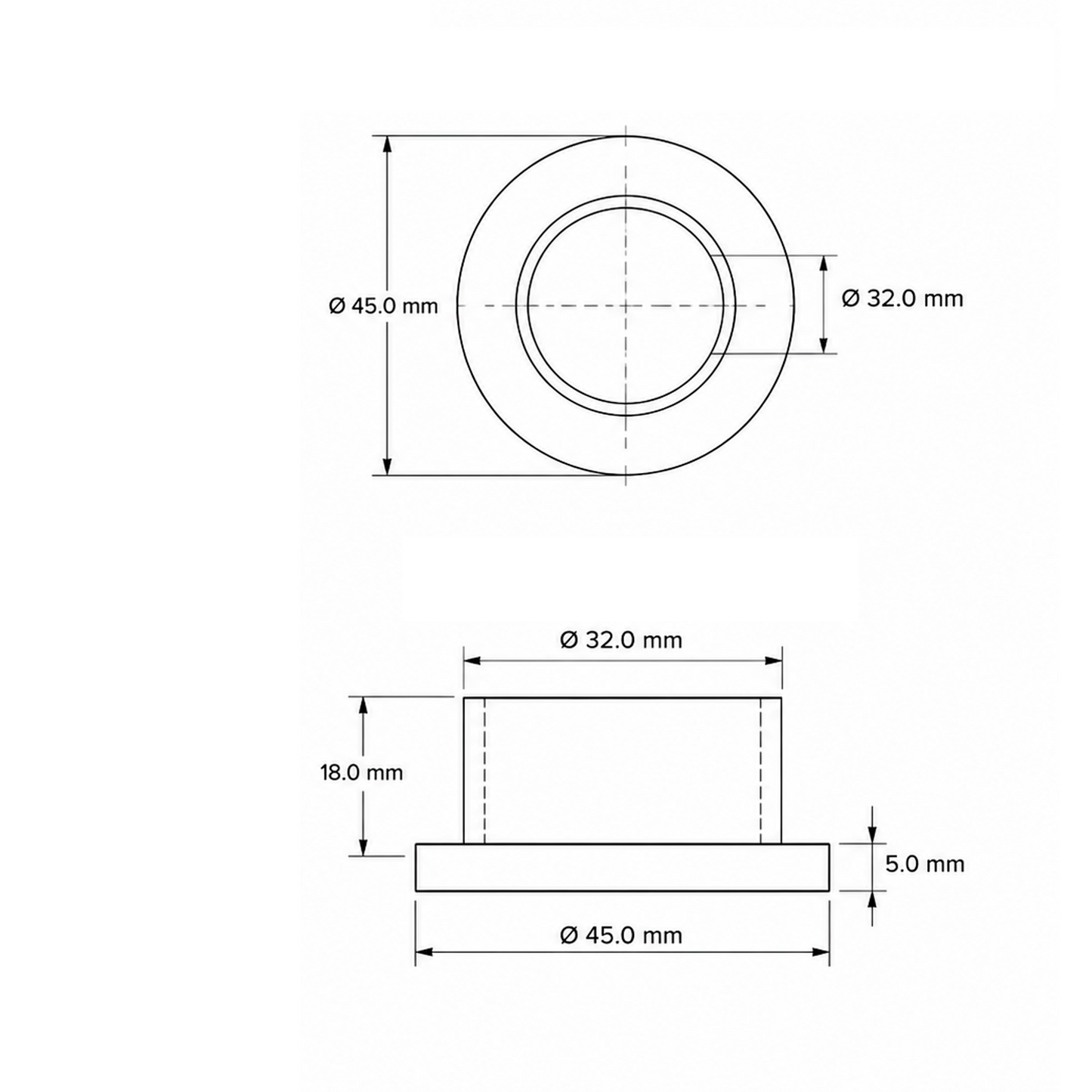 Repuesto Buje para Sifon de Lavamanos 1 1/4"