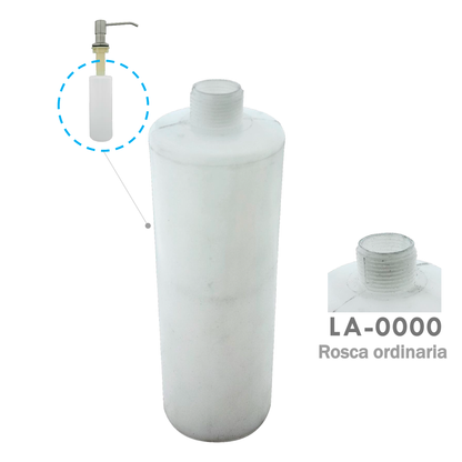 Repuesto Botella Dispensador Blanco Rosca Ordinaria
