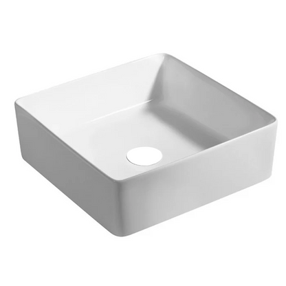 Lavamanos Ceramica Blanco Cuadrado 37*37*13,5cm