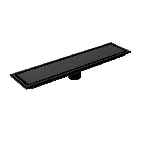 Rejilla de Piso Invisible 40*10cm Antiolor Negro Mate