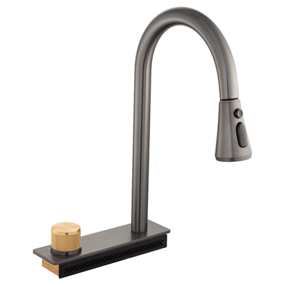 Griferia Monocontrol Lavaplatos Extraible Tipo Lluvia Gray