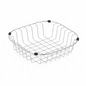 Escurridor de Verduras Acero Inoxidable 32x32x8cm Plateado