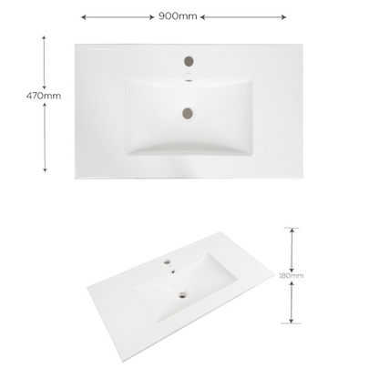 Placa de Lavamanos Blanco 60cm Olivia II
