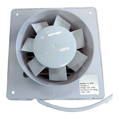 Extractor de Aire de 4 Pulgadas Blanco