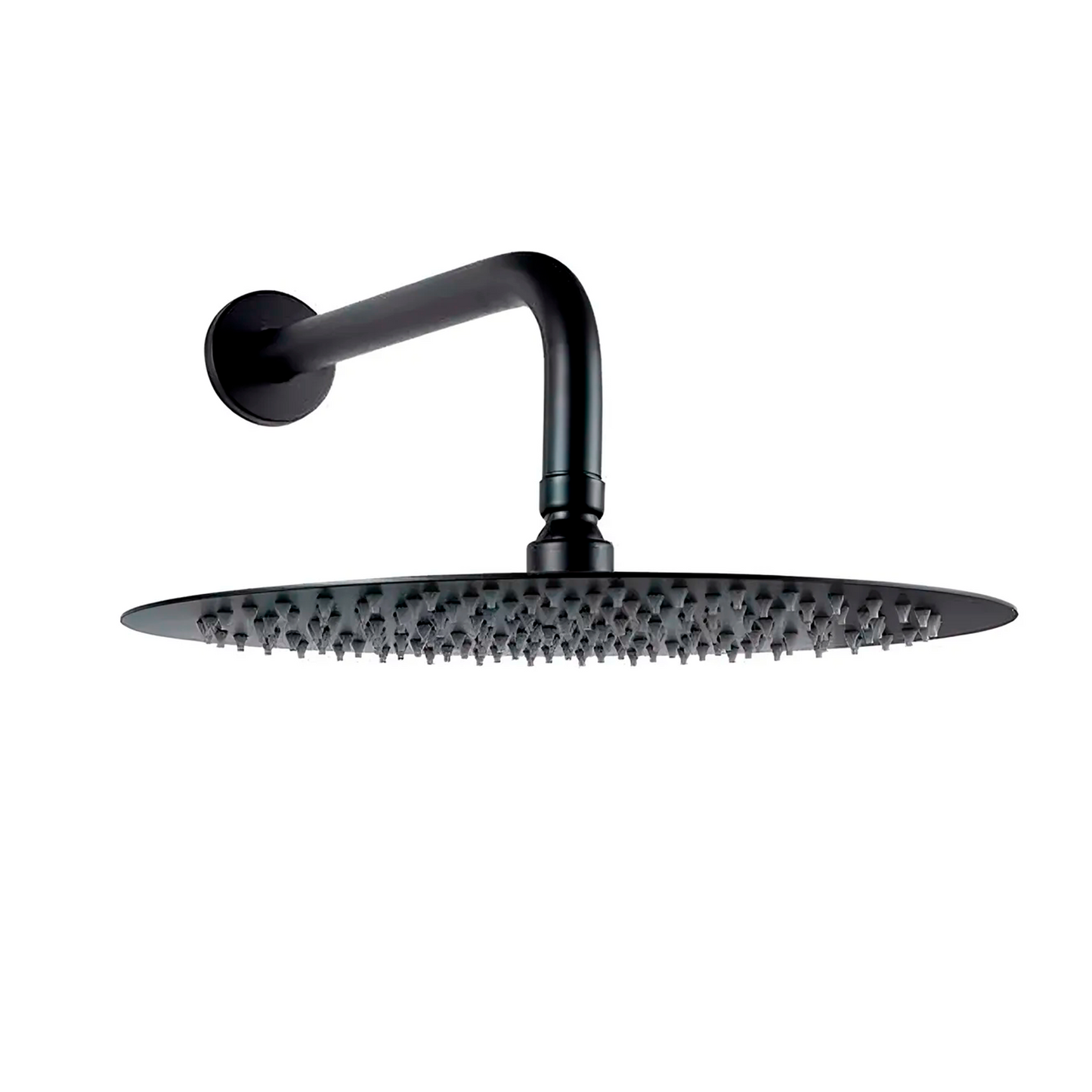 Ducha Regadera Redonda12Pulg (30cm) Negro Mate