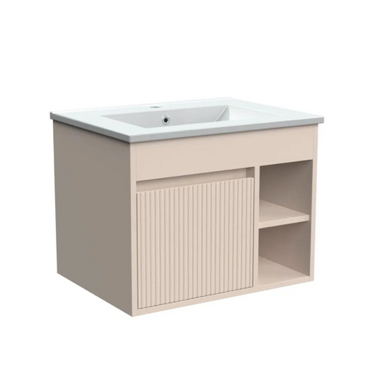 Conjunto Mueble Lavamanos Marsella Greige 60 cm Texturado