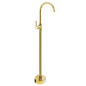 Griferia Monocontrol Llenado de Tina Pedestal Oro Brillante
