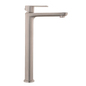 Griferia Lavamanos Agua Fria Alta Plateada Satinada Sleek
