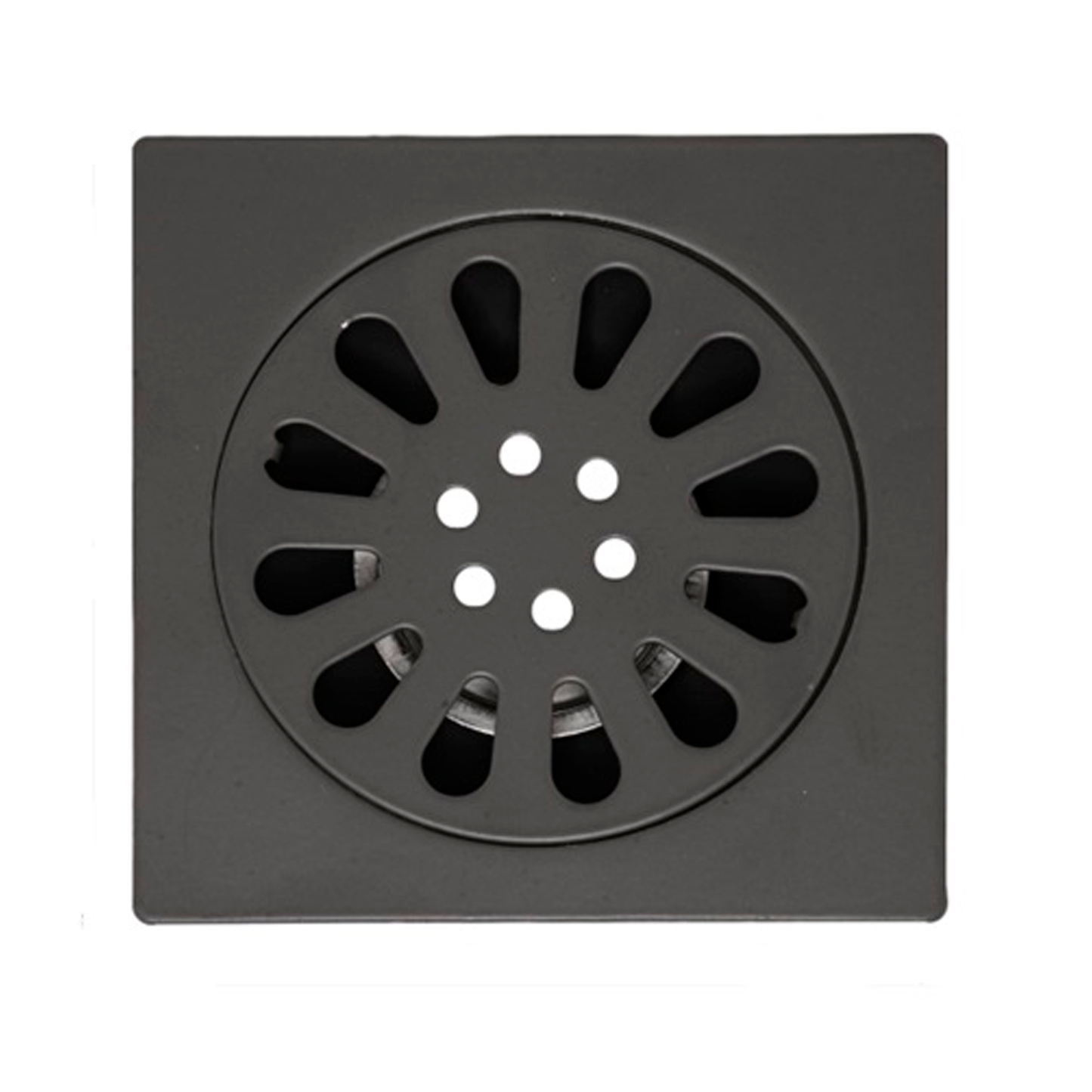 Rejilla de Piso Cuadrada 10*10cm Gris Mate Sol Gun Gray