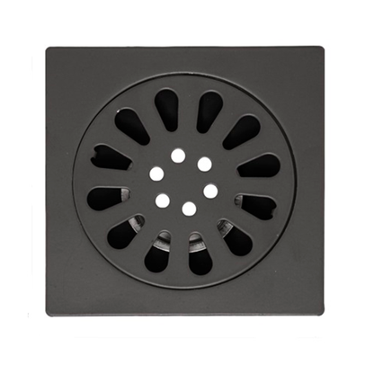 Rejilla de Piso Cuadrada 10*10cm Gris Mate Sol Gun Gray