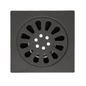 Rejilla de Piso Cuadrada 10*10cm Gris Mate Sol Gun Gray