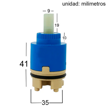 Unidad Cierre Monocontrol Ceramico Antiguo 35mm