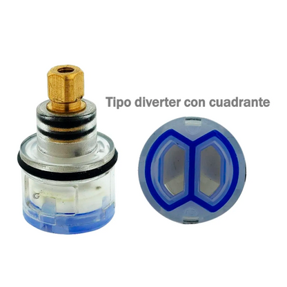 Cartucho Ceramico Tipo Diverter Con Cuadrante