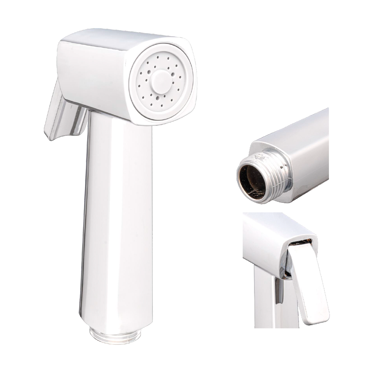 Ducha Bidet en ABS Plateada Cromada Redonda