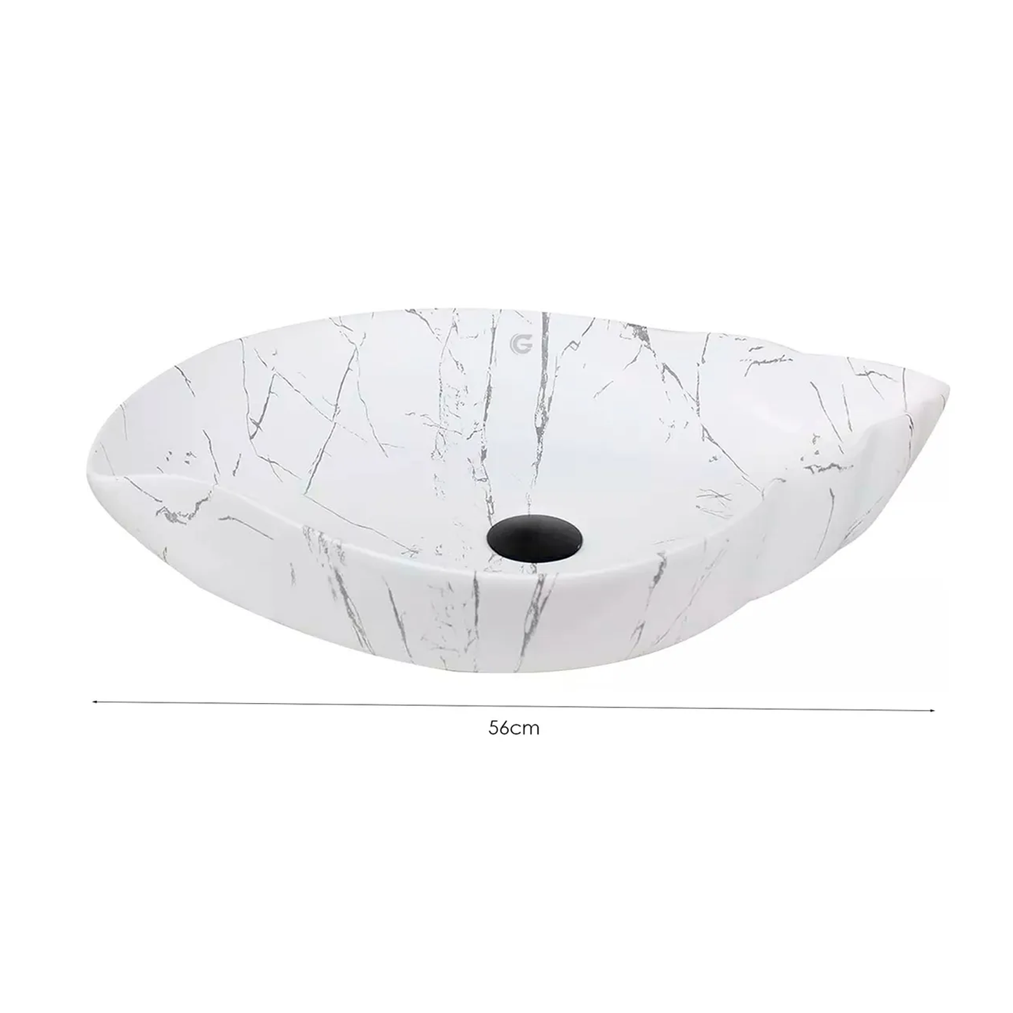 Lavamanos Sobreponer Hoja Calacata Blanco