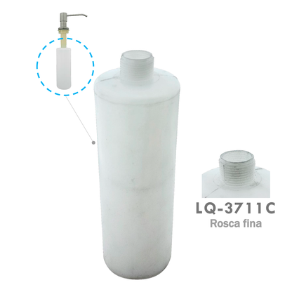 Repuesto Botella Dispensador Blanco Rosca Fina