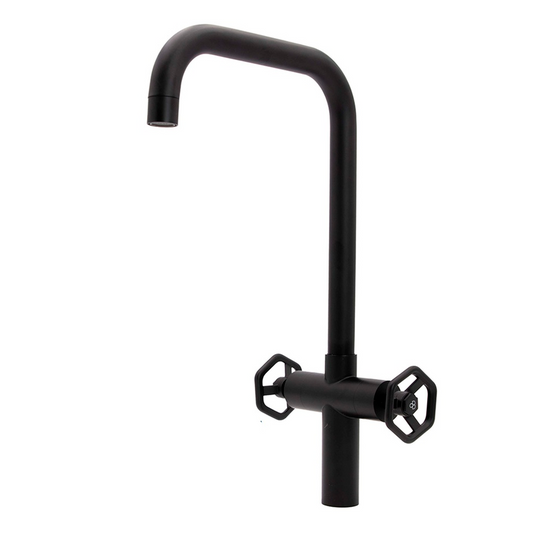 Griferia Monocontrol Lavaplatos Negro Mate 2Manij