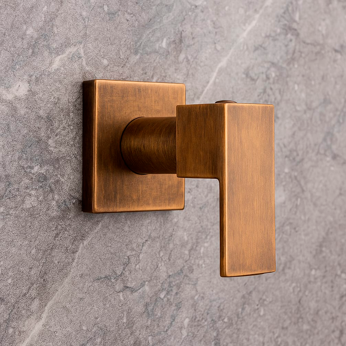 Registro/Manija de Ducha Bronce Aniguo Vintage Cuadrada