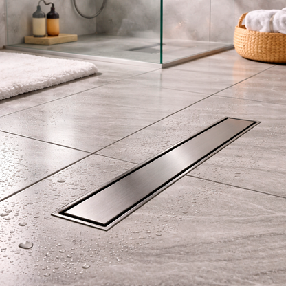 Rejilla de Piso Cuadrada 30*10cm Gris Invisible