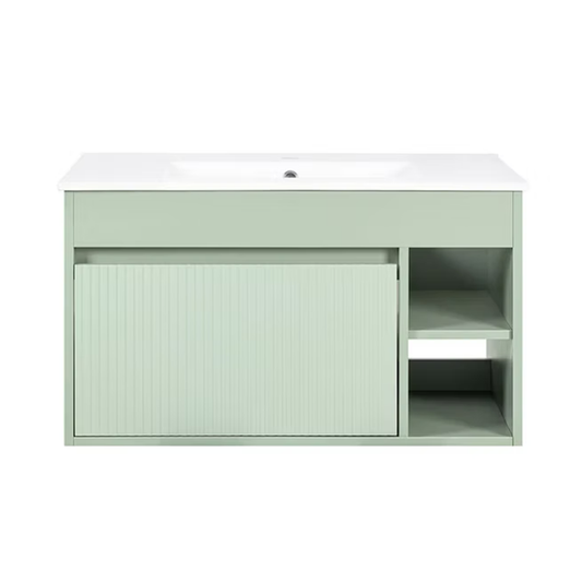 Conjunto Mueble Lavamanos Marsella Sage Green 60 cm Texturado