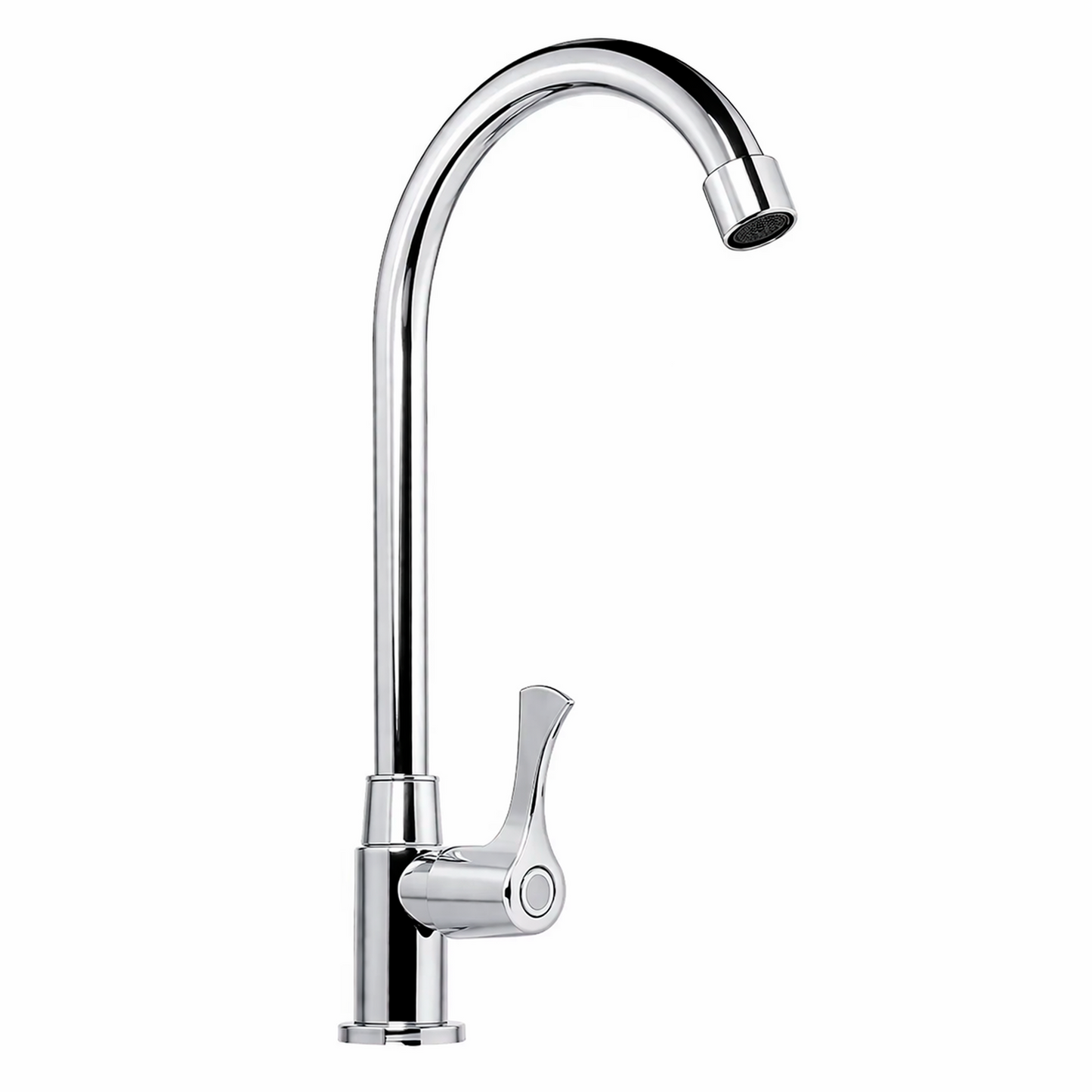 Griferia Lavaplatos Agua Fria Plateada Cromada Alta