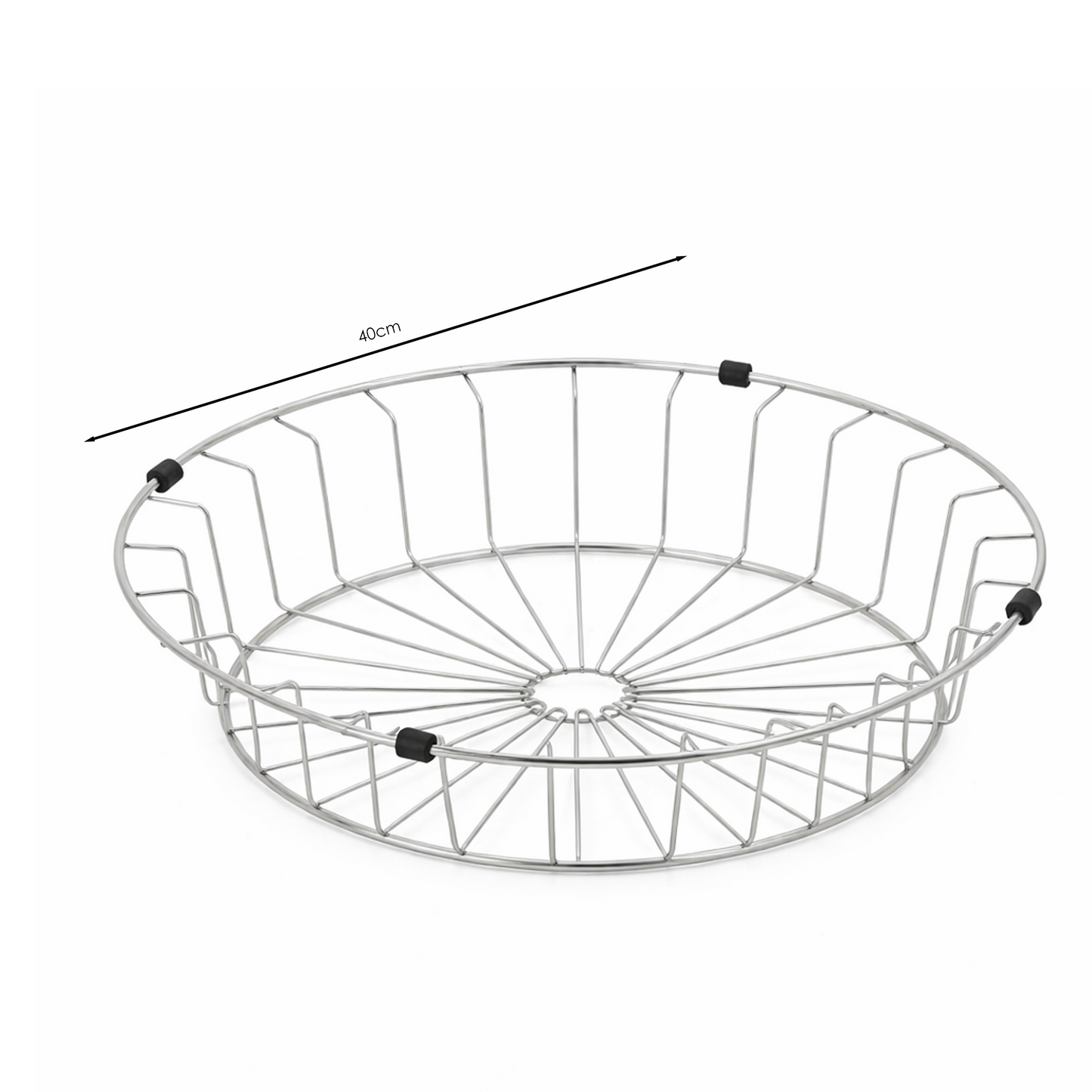 Escurridor de Verduras Acero Inoxidable 40x8.5cm Plateado
