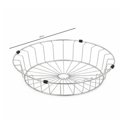 Escurridor de Verduras Acero Inoxidable 40x8.5cm Plateado