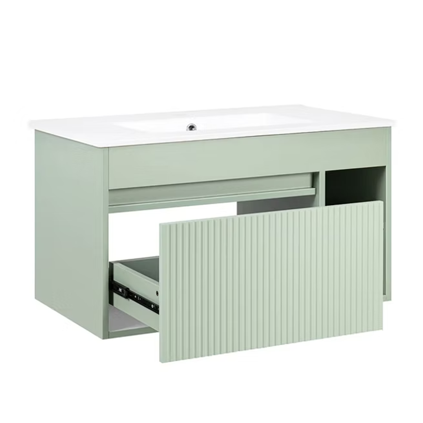 Conjunto Mueble Lavamanos Marsella Sage Green 60 cm Texturado