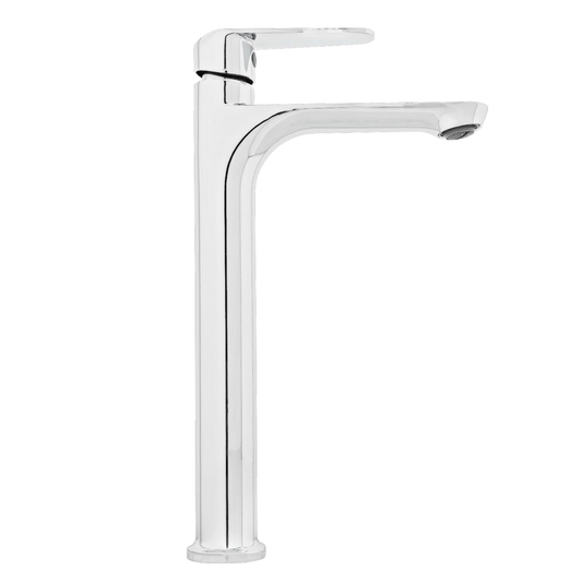 Griferia Lavamanos Agua Fria Alta Plateada Cromada Delta