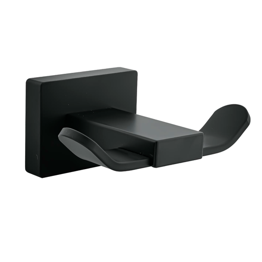 Perchero Para Baño en Aluminio Negro Mate Perla