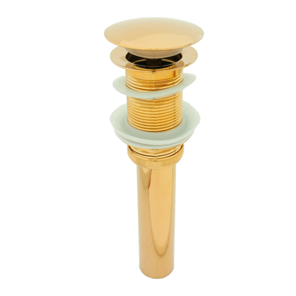 Desague de Push para Lavamanos Dorado Brillante en Bronce