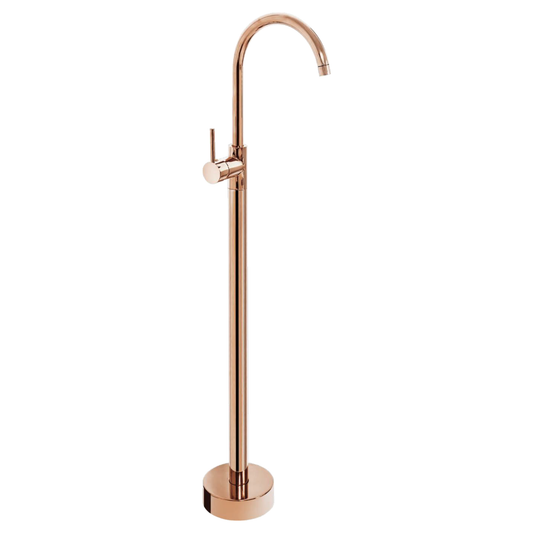 Griferia Monocontrol Llenado de Tina Pedestal Oro Rose