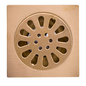 Rejilla de Piso Cuadrada 10*10cm Oro Rosa Cepillado Sol