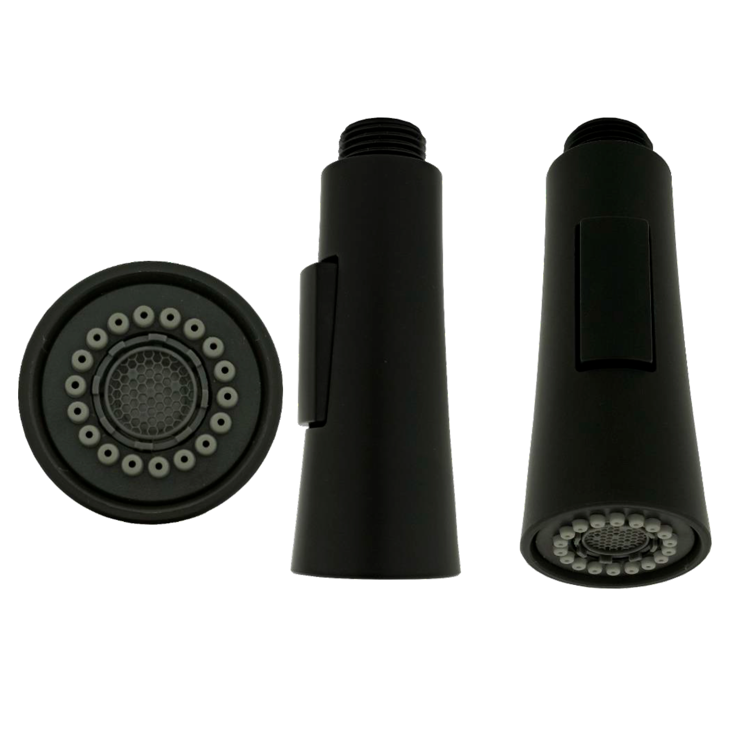Repuesto Spray Grifo Lavaplatos Pull Out Negro Delgado
