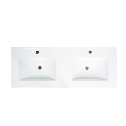 Placa de Lavamanos Doble Blanca 120 cm Olivia